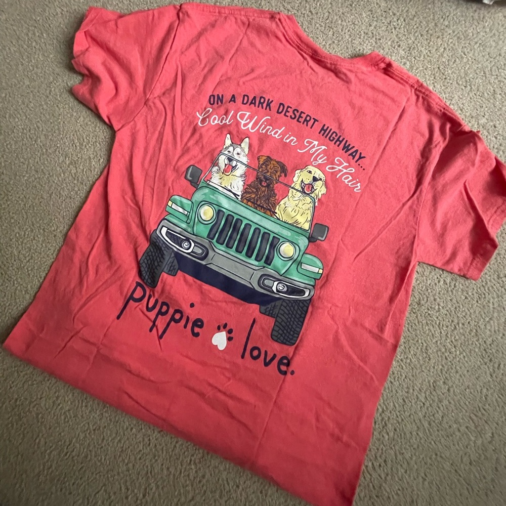 Puppie Love Jeep T-Shirt